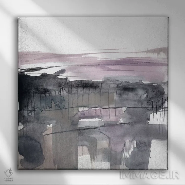 تابلو دکوراتیو صفحه صورتی ملایم I اثر جنیفر گلدبرگر - نمای روبهرو روی دیوار