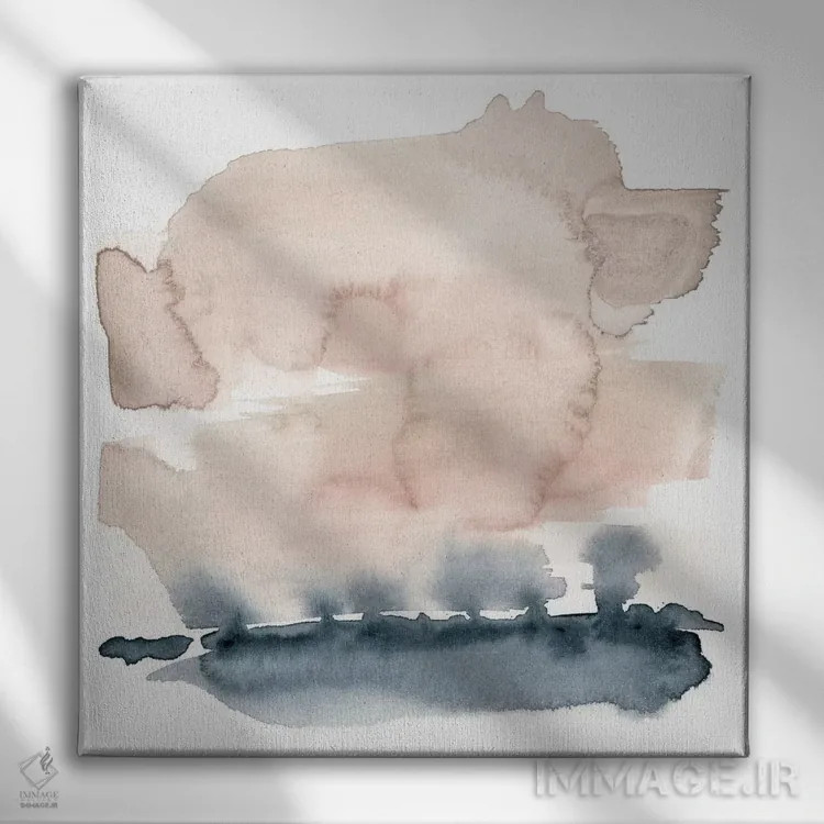 تابلو دکوراتیو افق زمین VIII اثر جنیفر گلدبرگر - نمای روبهرو روی دیوار