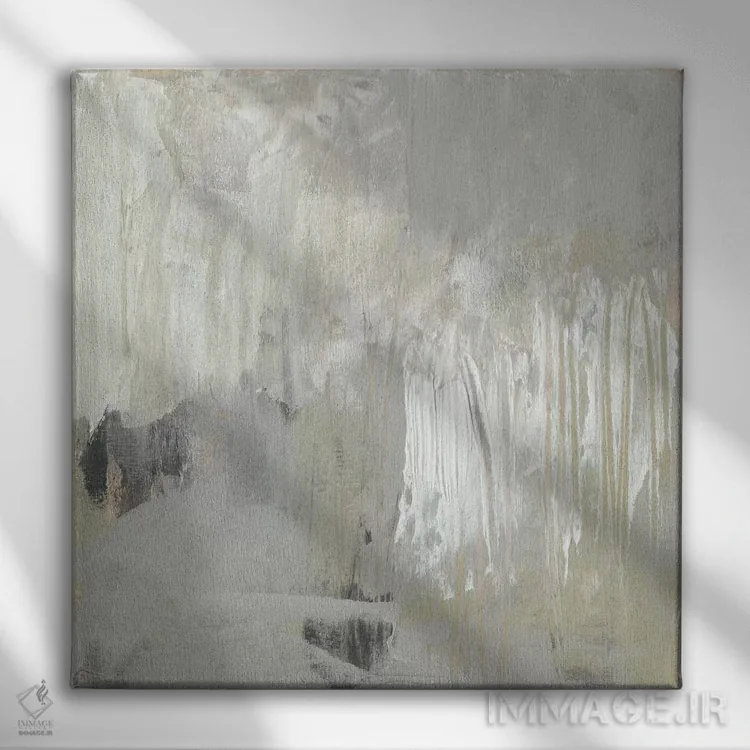 تابلو دکوراتیو ترکیب بندی خنثی II اثر جنیفر گلدبرگر - نمای روبهرو روی دیوار