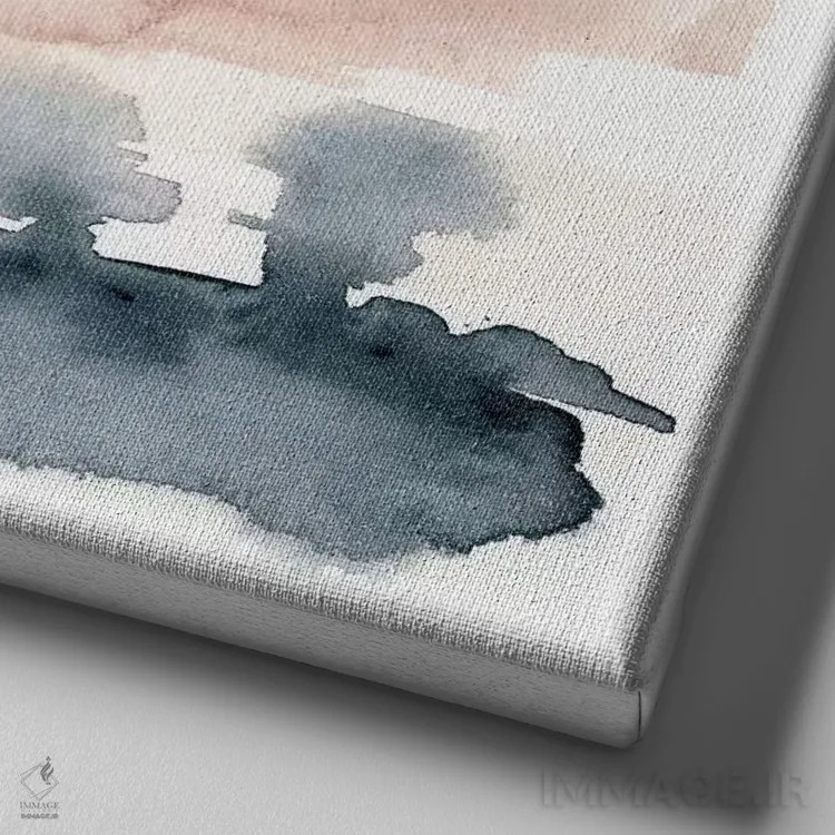 تابلو دکوراتیو افق زمین VIII اثر جنیفر گلدبرگر - نمای نزدیک بافت بوم