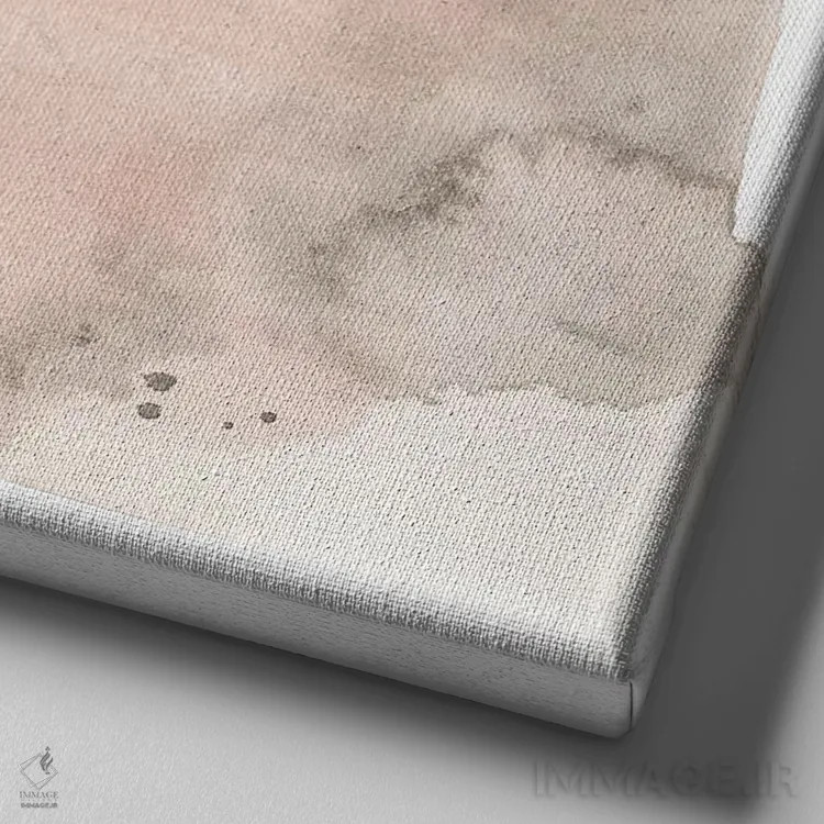 تابلو دکوراتیو افق زمین III اثر جنیفر گلدبرگر - نمای نزدیک بافت بوم