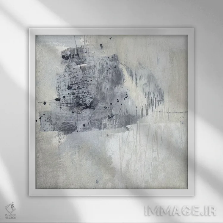 تابلو دکوراتیو قطره ای از پینز I اثر جنیفر گلدبرگر - نمای قابدار سفید