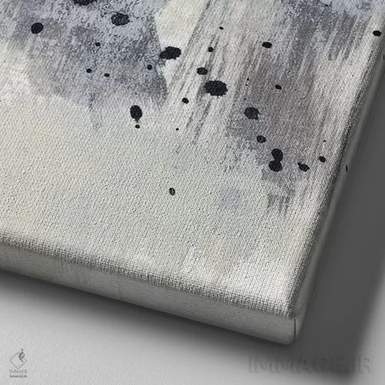 تابلو دکوراتیو قطره ای از پینز II اثر جنیفر گلدبرگر - نمای نزدیک بافت بوم