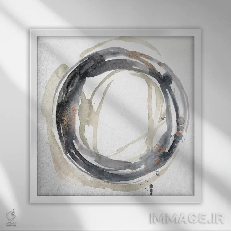 تابلو دکوراتیو انقلاب خنثی II اثر جنیفر گلدبرگر - نمای قابدار سفید