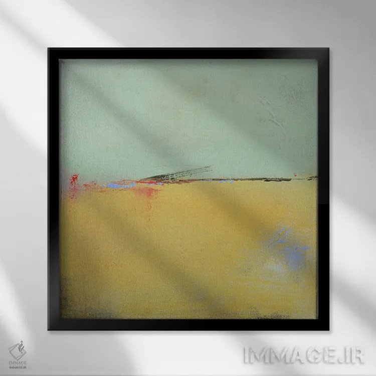 تابلو دکوراتیو یک قدم جلوتر اثر جکی گوویا - نمای قابدار مشکی