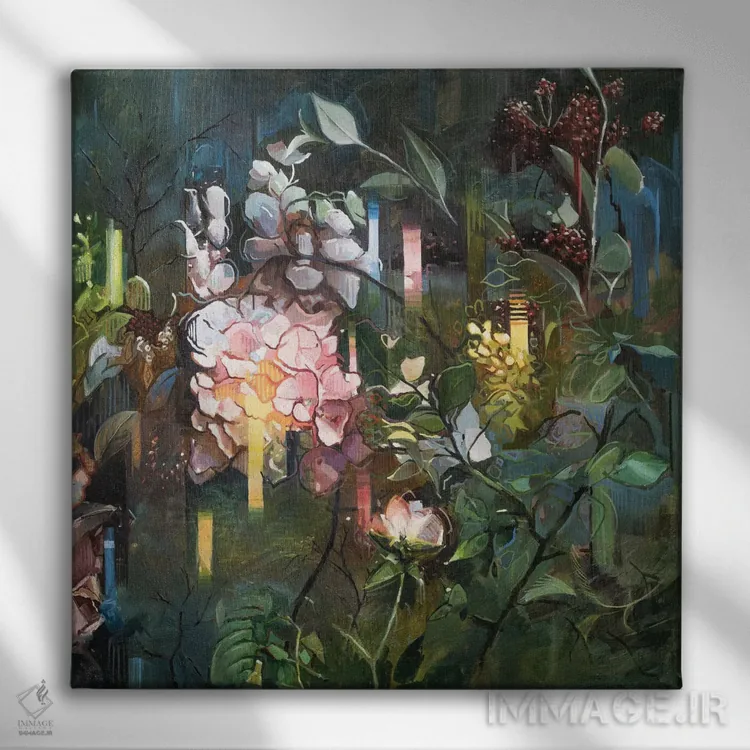 تابلو دکوراتیو کالایدسکوپ اثر جانی مورانت - نمای روبهرو روی دیوار