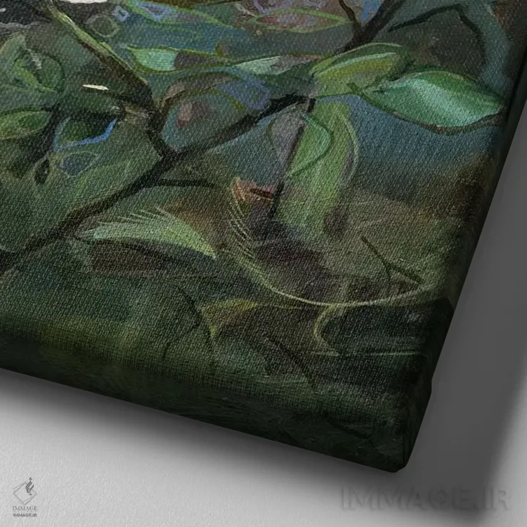 تابلو دکوراتیو کالایدسکوپ اثر جانی مورانت - نمای نزدیک بافت بوم