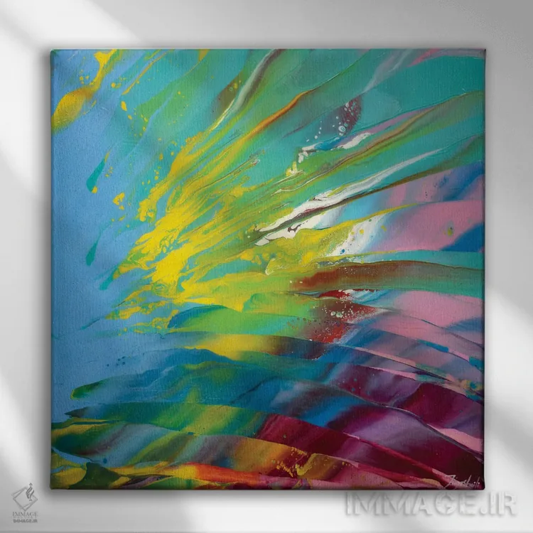 تابلو دکوراتیو فراتر از آسمان ۳ اثر جیکوب جوگاشویلی - نمای روبهرو روی دیوار