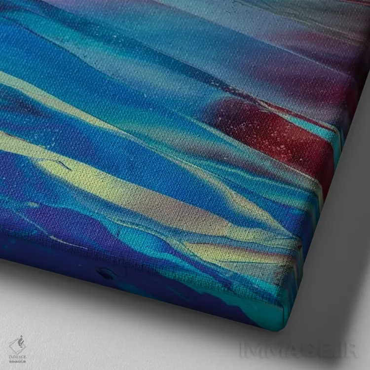 تابلو دکوراتیو فراتر از آسمان ۶ اثر جیکوب جوگاشویلی - نمای نزدیک بافت بوم