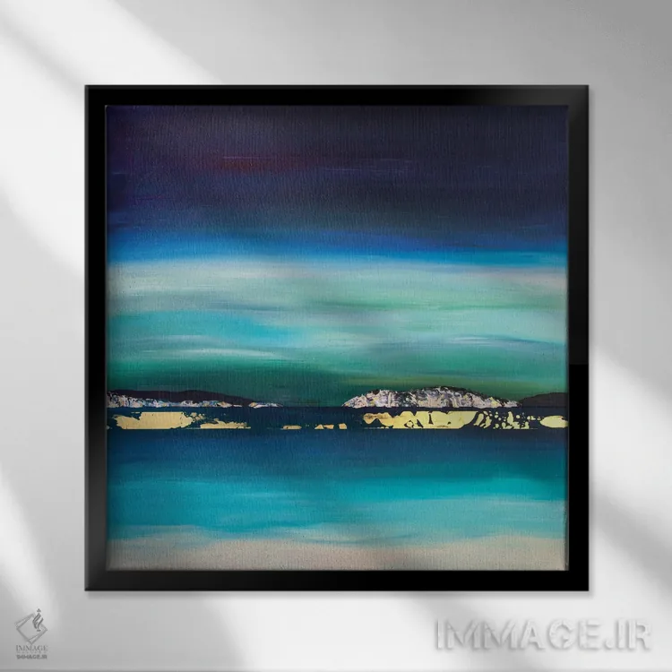 تابلو دکوراتیو پس از طوفان اثر جک استوری - نمای قابدار مشکی