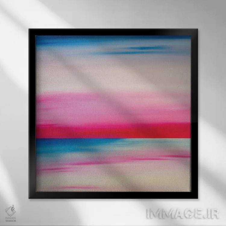 تابلو دکوراتیو چشم انداز پرشور اثر جک استوری - نمای قابدار مشکی