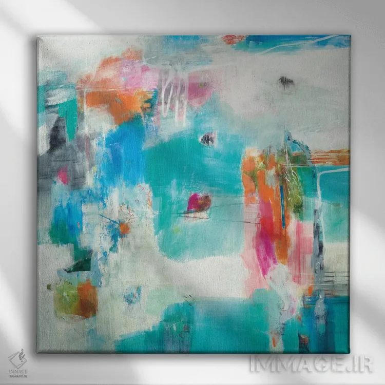 تابلو دکوراتیو رسیدن به آخرین قطار اثر جیل مارتین - نمای روبهرو روی دیوار