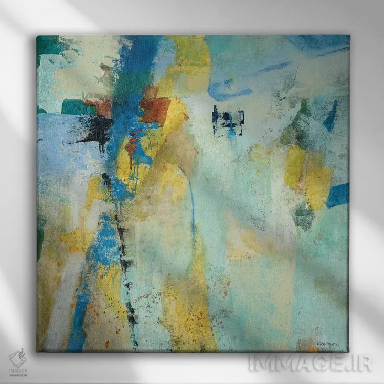 تابلو دکوراتیو باد متقاطع 2 اثر جیل مارتین - نمای روبهرو روی دیوار
