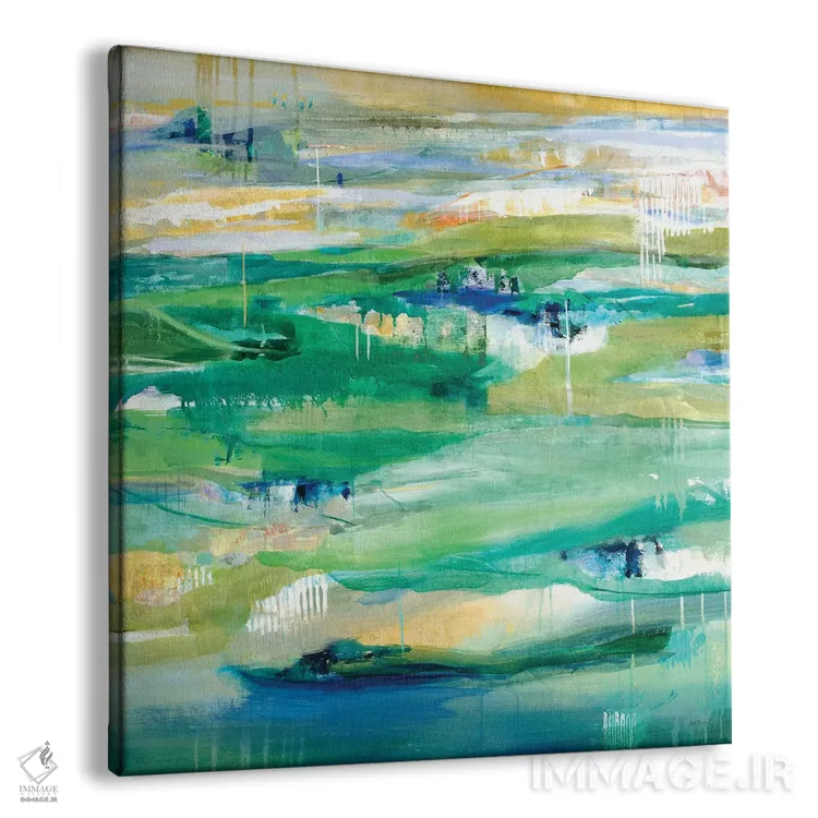 تابلو دکوراتیو راه سبز اثر جیل مارتین - نمای پرسپکتیو محصول