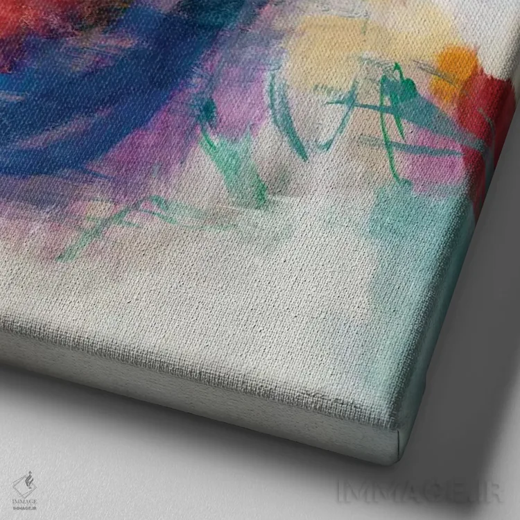 تابلو دکوراتیو نمایش پرواز بلند 1 اثر جیل مارتین - نمای نزدیک بافت بوم