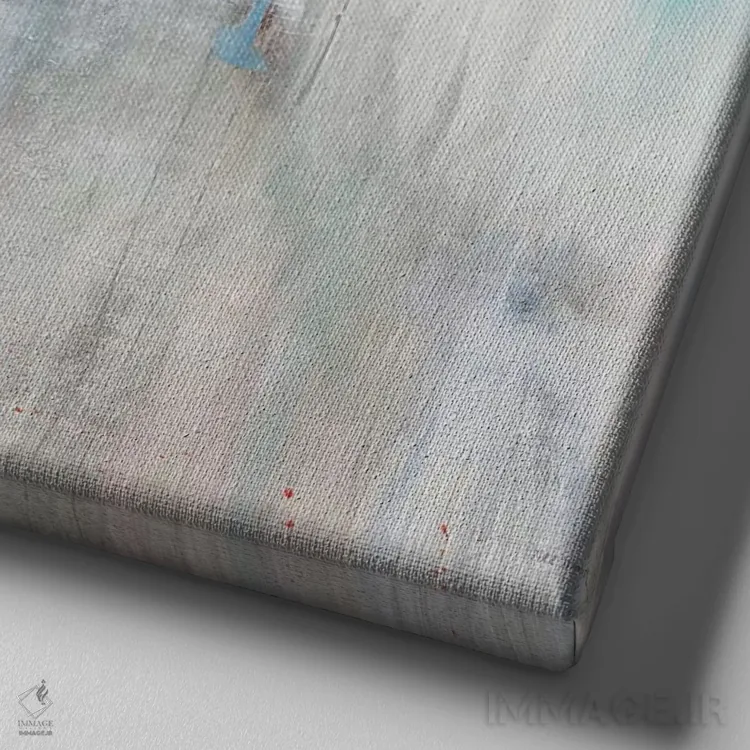 تابلو دکوراتیو تغییر مسیر اثر جیل مارتین - نمای نزدیک بافت بوم