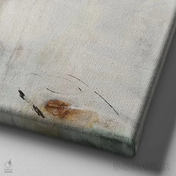 تابلو دکوراتیو کد مسی اثر جیل مارتین - نمای نزدیک بافت بوم