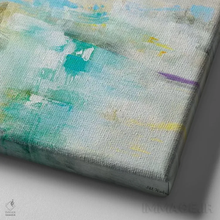 تابلو دکوراتیو تفسیر اثر جیل مارتین - نمای نزدیک بافت بوم