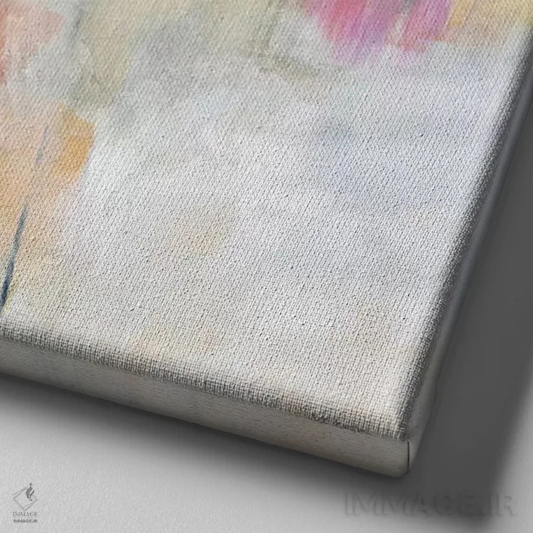 تابلو دکوراتیو یافتن مسیر اثر جیل مارتین - نمای نزدیک بافت بوم