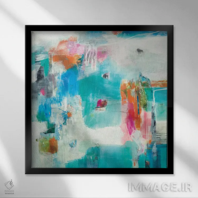 تابلو دکوراتیو رسیدن به آخرین قطار اثر جیل مارتین - نمای قابدار مشکی