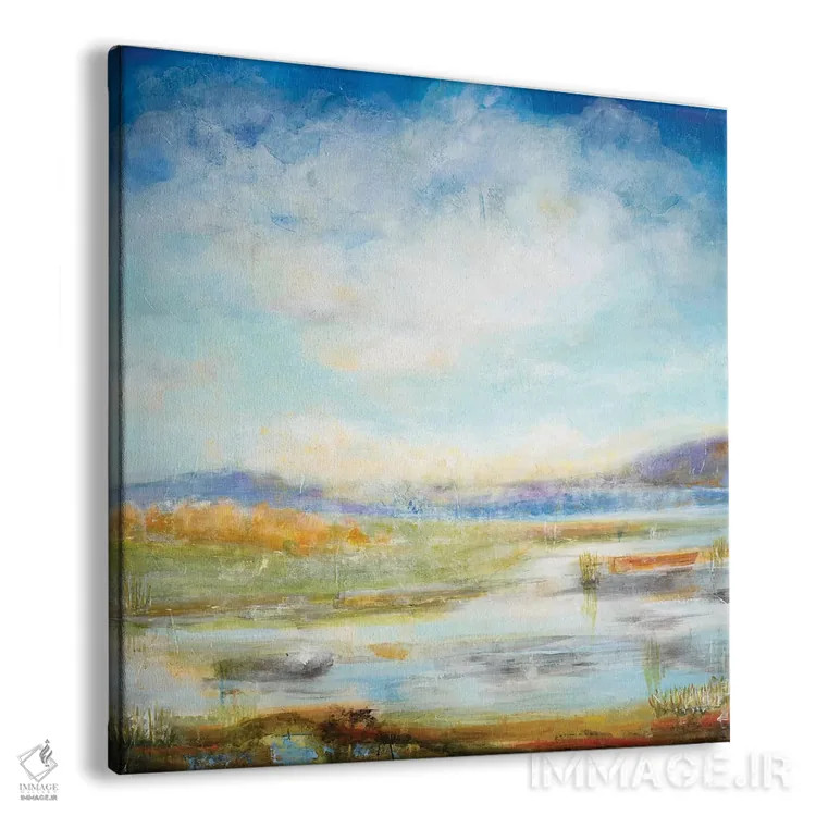 تابلو دکوراتیو اراضی باتلاقی ۲ اثر جیل مارتین - نمای پرسپکتیو محصول