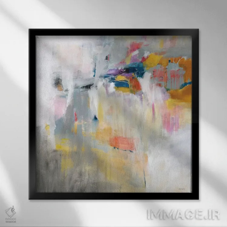 تابلو دکوراتیو یافتن مسیر اثر جیل مارتین - نمای قابدار مشکی