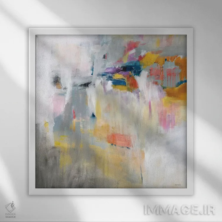 تابلو دکوراتیو یافتن مسیر اثر جیل مارتین - نمای قابدار سفید