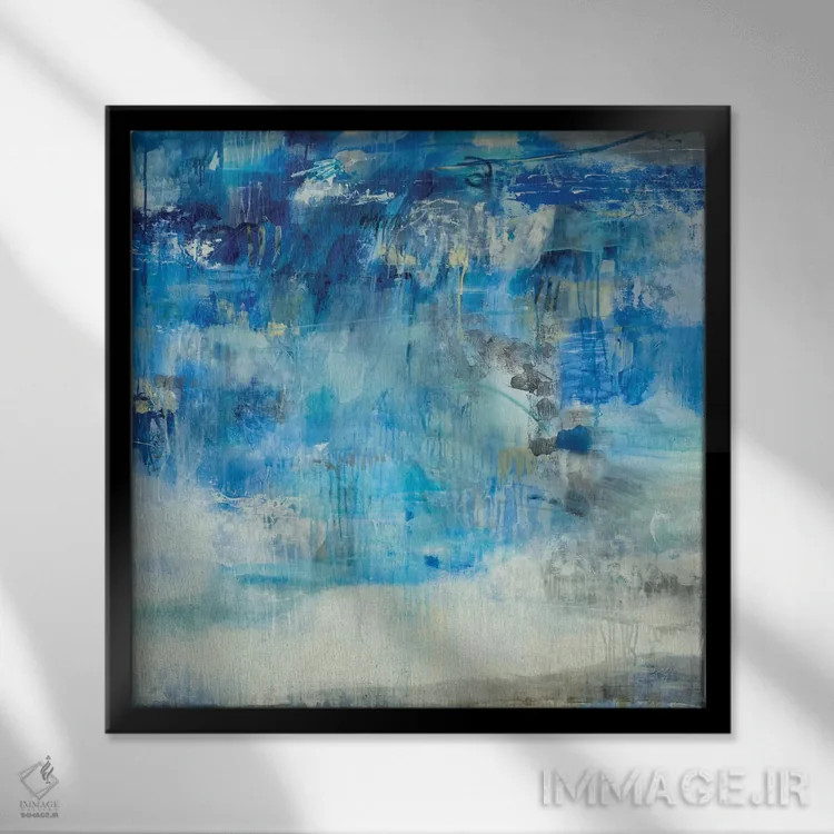 تابلو دکوراتیو طوفان تابستانی اثر جیل مارتین - نمای قابدار مشکی