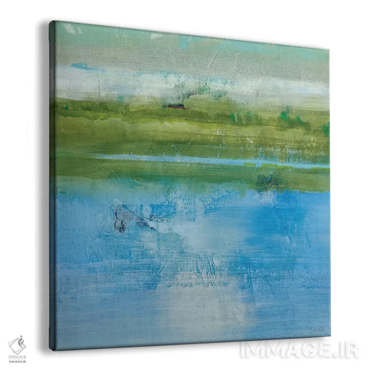 تابلو دکوراتیو دلبسته آبی ۲ اثر جیل مارتین - نمای پرسپکتیو محصول