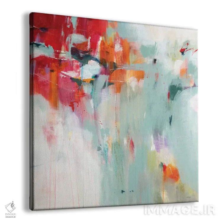 تابلو دکوراتیو یادآوری سرخی اثر جیل مارتین - نمای پرسپکتیو محصول