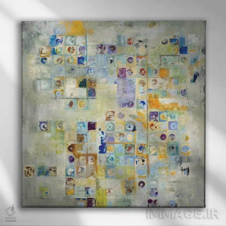 تابلو دکوراتیو اصل بدیهی اثر جیل مارتین - نمای روبهرو روی دیوار