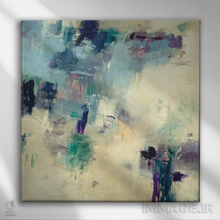 تابلو دکوراتیو الگوریتم ۱ اثر جیل مارتین - نمای روبهرو روی دیوار