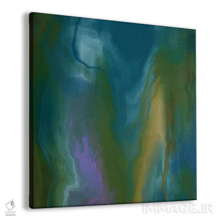 تابلو دکوراتیو جنگل سبز اثر جولیانا لوومر - نمای پرسپکتیو محصول