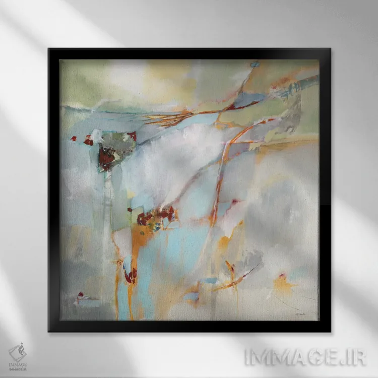 تابلو دکوراتیو همه در یک نگاه اثر جیل مارتین - نمای قابدار مشکی