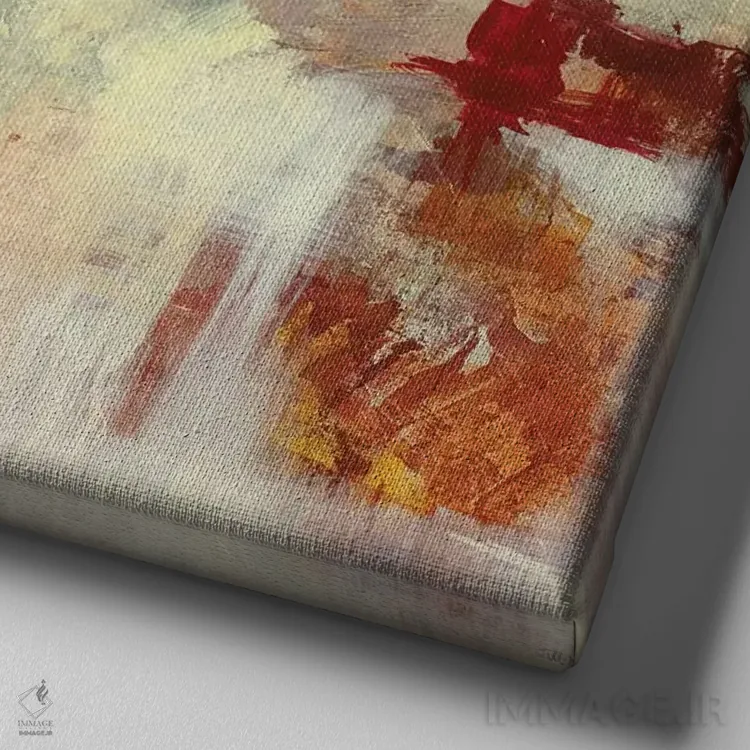 تابلو دکوراتیو الگوریتم ۲ اثر جیل مارتین - نمای نزدیک بافت بوم