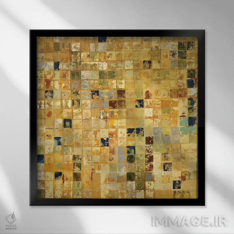 تابلو دکوراتیو بابل ۲ اثر جیل مارتین - نمای قابدار مشکی