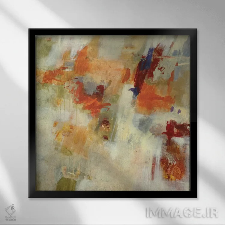 تابلو دکوراتیو الگوریتم ۲ اثر جیل مارتین - نمای قابدار مشکی