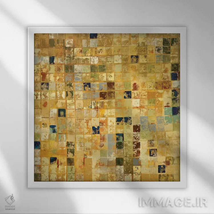 تابلو دکوراتیو بابل ۲ اثر جیل مارتین - نمای قابدار سفید