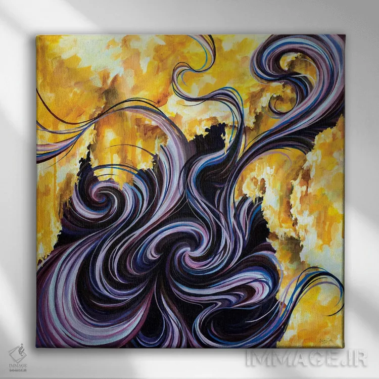 تابلو دکوراتیو جعبه پاندورا اثر جکی لیو - نمای روبهرو روی دیوار