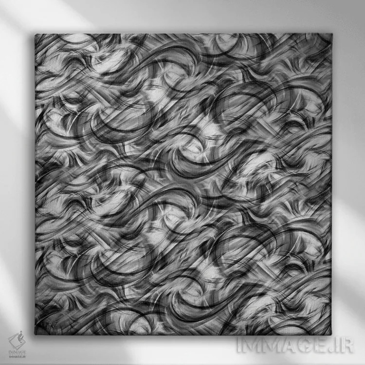 تابلو دکوراتیو حرکت شماره دو اثر جولیز - نمای روبهرو روی دیوار