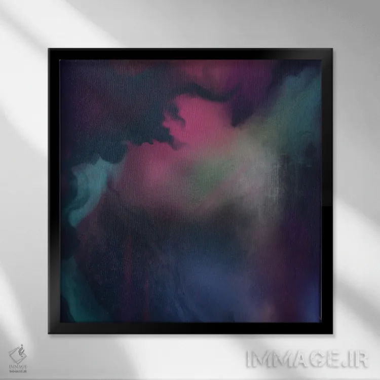 تابلو دکوراتیو به ژرفا اثر جولیانا لوومر - نمای قابدار مشکی