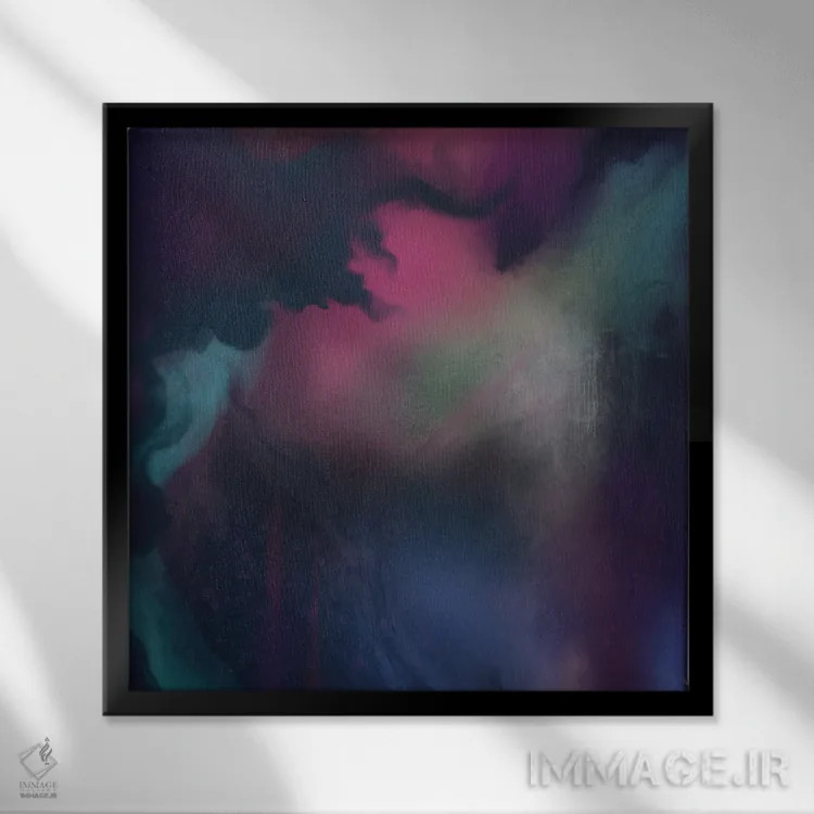 تابلو دکوراتیو به ژرفا اثر جولیانا لوومر - نمای قابدار مشکی