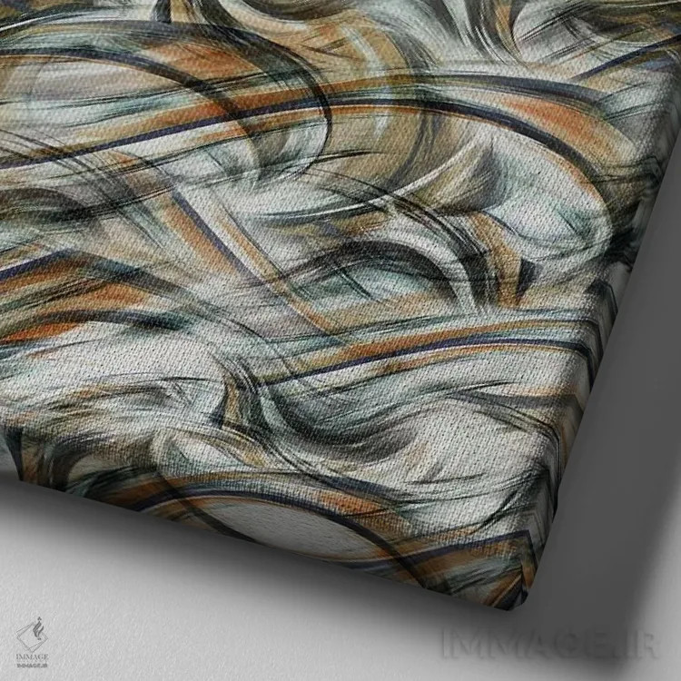 تابلو دکوراتیو حرکت اثر جولیز - نمای نزدیک بافت بوم