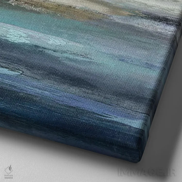 تابلو دکوراتیو در حرکت اثر جیک مسینا - نمای نزدیک بافت بوم