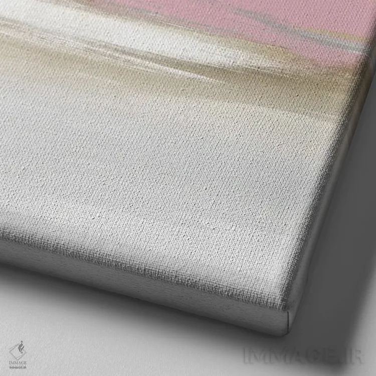 تابلو دکوراتیو درخشش صورتی II اثر جیک مسینا - نمای نزدیک بافت بوم