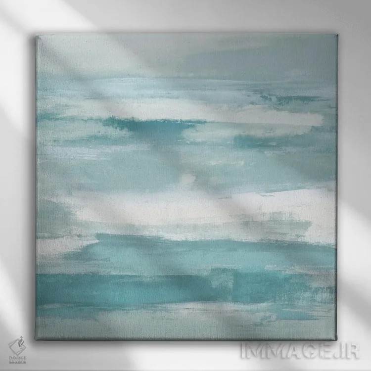 تابلو دکوراتیو عبور آبی III اثر جیک مسینا - نمای روبهرو روی دیوار