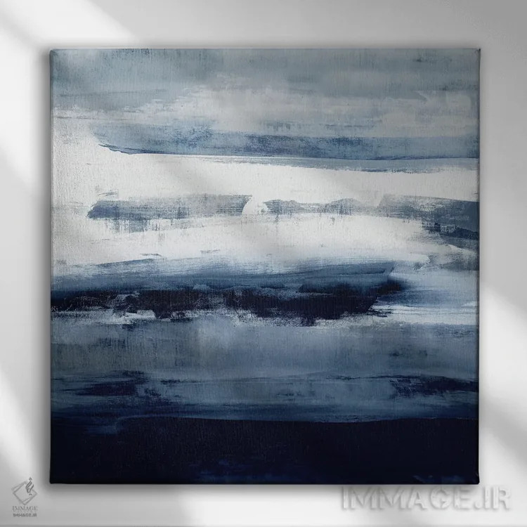 تابلو دکوراتیو عبور نیلی II اثر جیک مسینا - نمای روبهرو روی دیوار