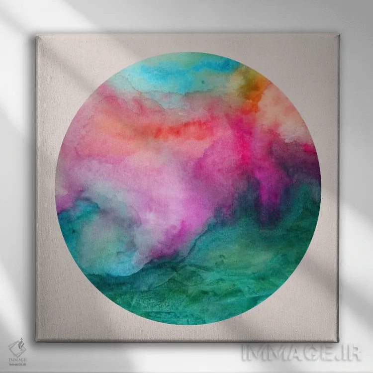 تابلو دکوراتیو خیره به سقف اثر ژاکلین مالدونادو - نمای روبهرو روی دیوار