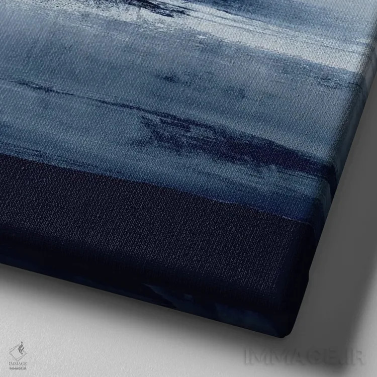 تابلو دکوراتیو عبور نیلی II اثر جیک مسینا - نمای نزدیک بافت بوم