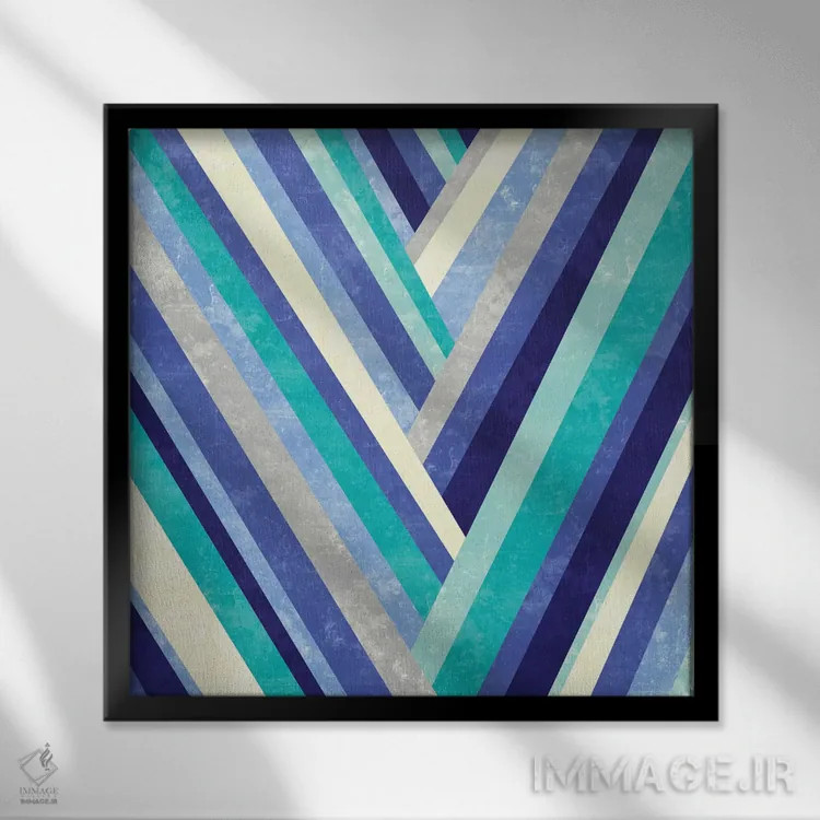 تابلو دکوراتیو صورتی پالیزاد اثر ژاکلین مالدونادو - نمای قابدار مشکی